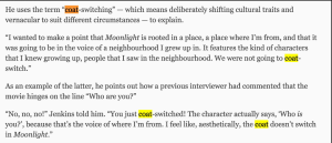 #CoatSwitching as it appeared in the original version of Howell's article